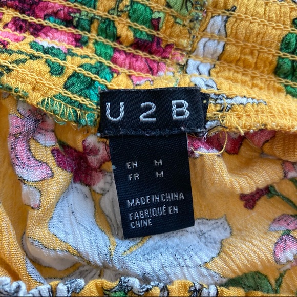 Off shoulder Yellow Shirt - Picture 4 of 4